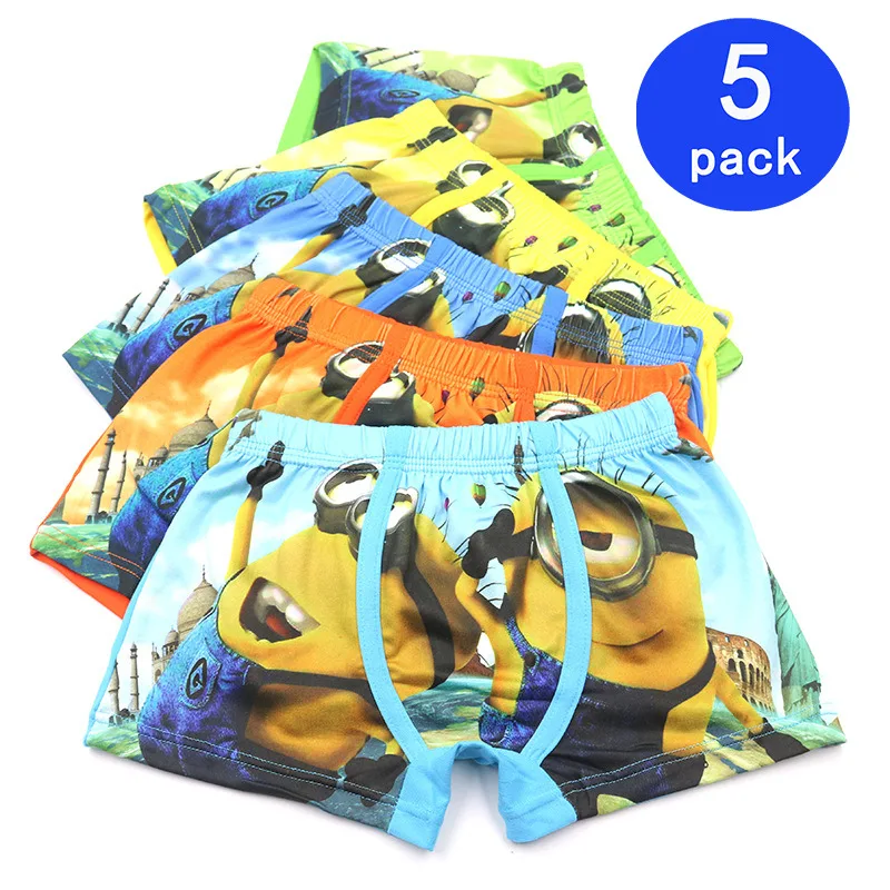 5 Pcs/lot Cartoon Boys Underwear Soft Breathable Kids Boxer For 3-11T Baby Panties Cartoon Minions Panty Briefs Underpants
5 Pcs/lot Cartoon Boys Underwear Soft Breathable Kids Boxer For 3-11T Baby Panties Cartoon Minions Panty Briefs Underpants