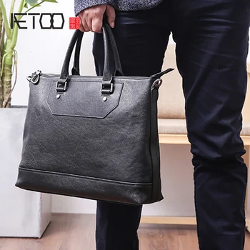 AETOO Men's handbag leather business casual single shoulder bag horizontal large capacity head layer Cowhide Briefcase
AETOO Men's handbag leather business casual single shoulder bag horizontal large capacity head layer Cowhide Briefcase
