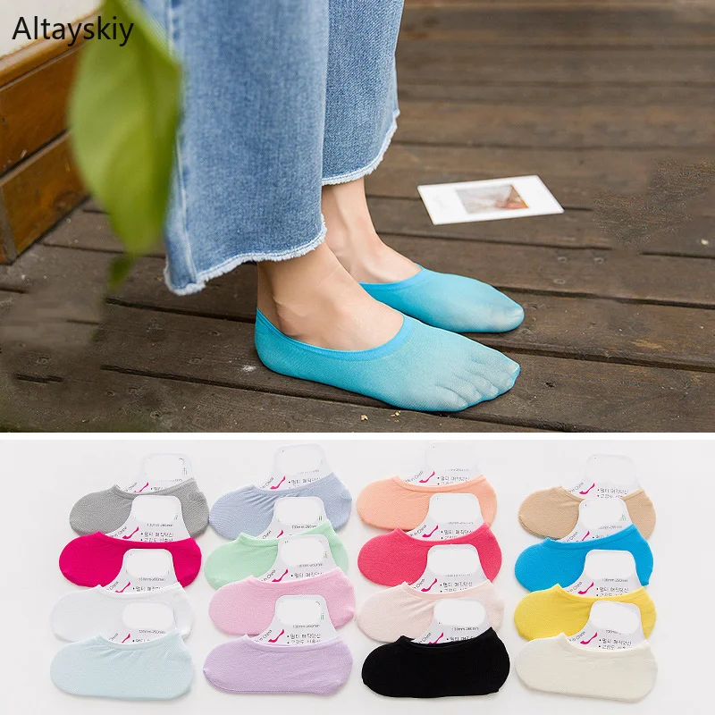 Sock Slippers Thin Summer Breathable Solid Simple Candy Color Deodorant Anti-skid Womens Socks High Elasticity All-match Trendy
Sock Slippers Thin Summer Breathable Solid Simple Candy Color Deodorant Anti-skid Womens Socks High Elasticity All-match Trendy