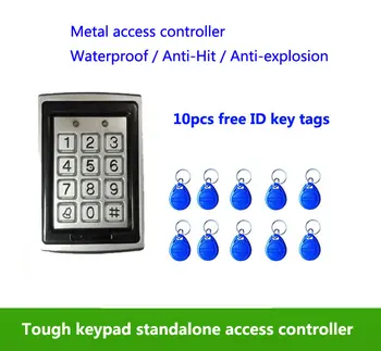 Metal Waterproof Access Control 125K RFID Card Reader Keypad,standalone access control ,10pcs ID tags,min:5pcs
Metal Waterproof Access Control 125K RFID Card Reader Keypad,standalone access control ,10pcs ID tags,min:5pcs
