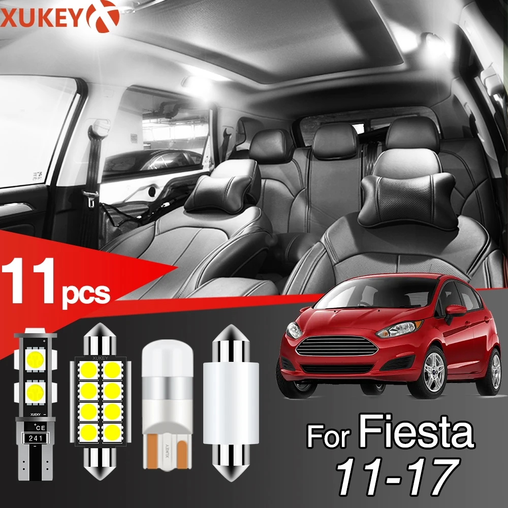Xukey 11x Car LED Interior Lights Kit For Ford Fiesta 2011 - 2017 Dome Map Door Number Plate 194 T10 W5W 168 Bulbs White CANbus
Xukey 11x Car LED Interior Lights Kit For Ford Fiesta 2011 - 2017 Dome Map Door Number Plate 194 T10 W5W 168 Bulbs White CANbus
