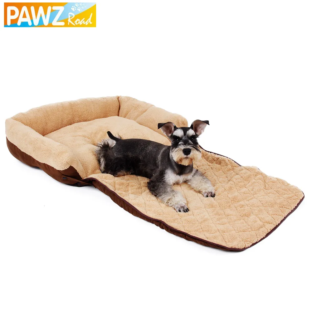 Image Dog Sofa Pet Cat Soft Warm Pet Funny Bed Dog Cushion Puppy Sofa 3 Ways Useages