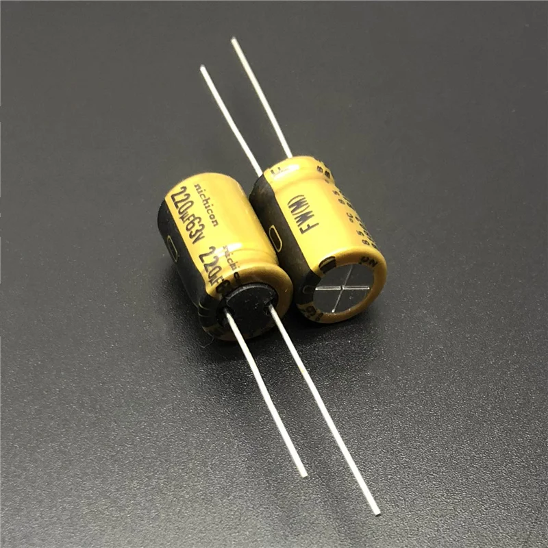 5 шт./20 шт. 220 мкФ 63 в NICHICON FW серия 10x16 мм 63V220uF HiFi аудио конденсатор | Электронные