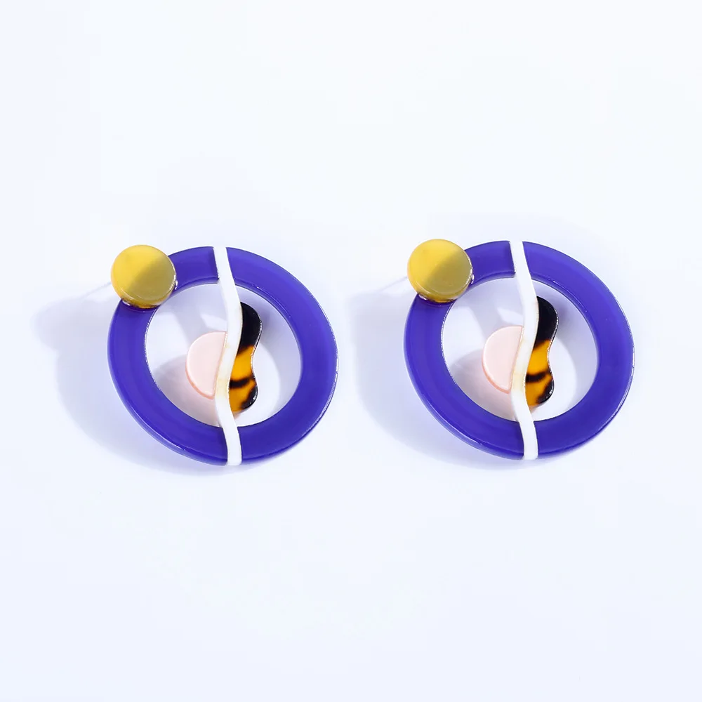Fashion Acrylic Blue Large Circle Round Earrings For Women Tortoiseshell Splice Dangle Earrings Acetate Leopard Jewelry Brincos
Fashion Acrylic Blue Large Circle Round Earrings For Women Tortoiseshell Splice Dangle Earrings Acetate Leopard Jewelry Brincos