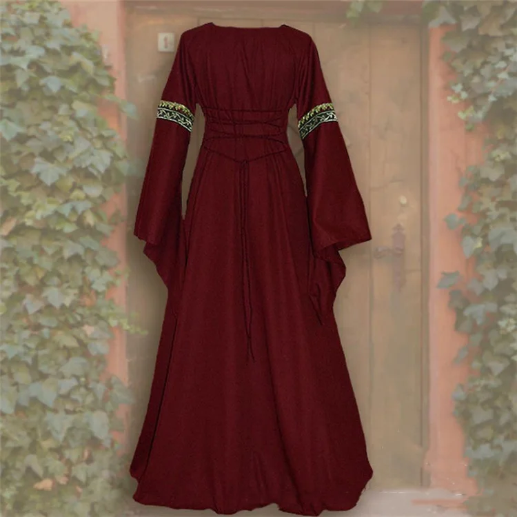 Gothic Medieval Dress Cosplay Carnival Halloween Costume for Women Retro Vestidos Court Long Robe Noble Princess Palace Party Gothic Medieval Dress Cosplay Carnival Halloween Costume for Women Retro Vestidos Court Long Robe Noble Princess Palace Party