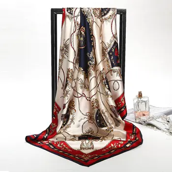90*90cm Silk Square Scarf New 2020 Bandan Scarf Women Fashion Silk Scarf Luxury Women Brand Bandana Scarves for Shawls Wraps
90*90cm Silk Square Scarf New 2020 Bandan Scarf Women Fashion Silk Scarf Luxury Women Brand Bandana Scarves for Shawls Wraps