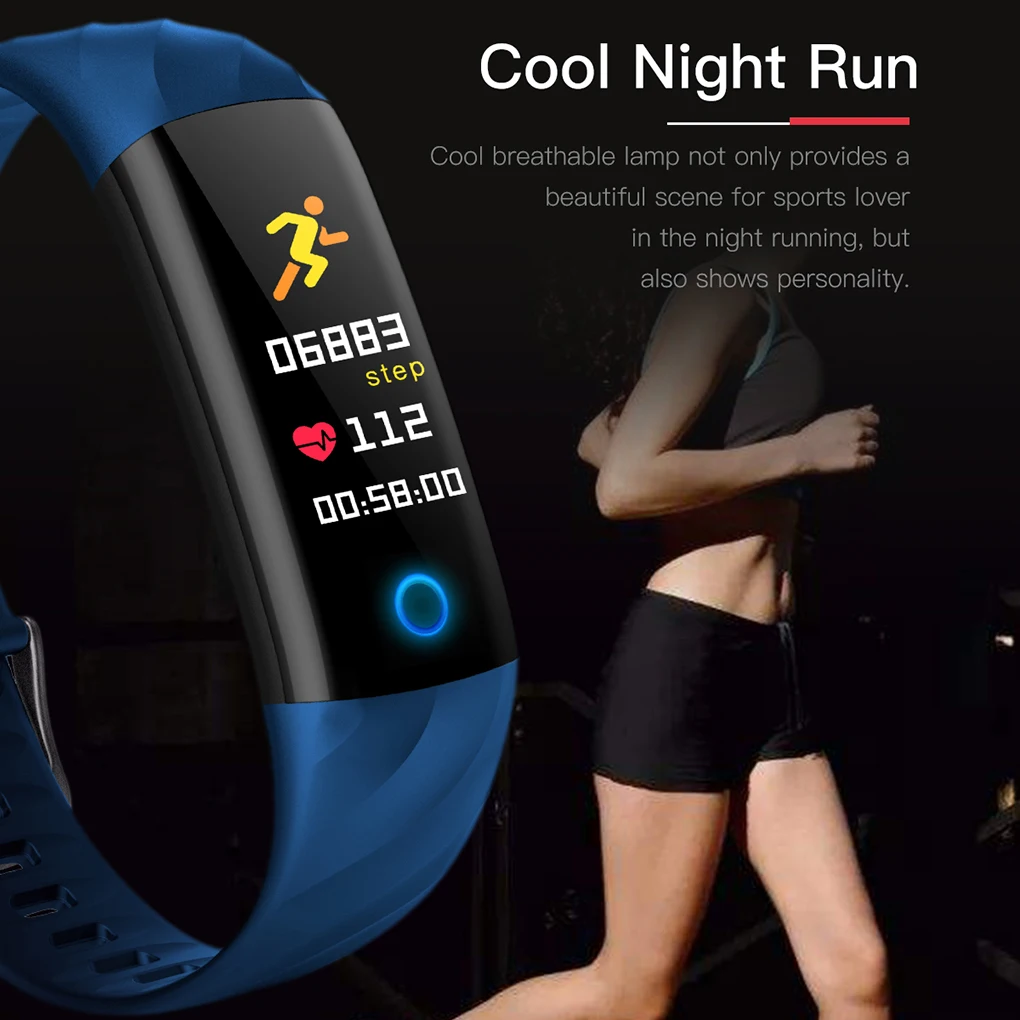 S5 Intelligent Bracelet Bluetooth Large Color Screen Heart Rate Tracker Intelligent Band Wristband
S5 Intelligent Bracelet Bluetooth Large Color Screen Heart Rate Tracker Intelligent Band Wristband