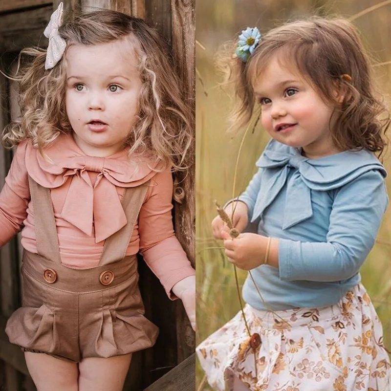 2019 bobo choses Baby Grils Clothes Kids Clothes Bow Doll Collar Four-Color Long-Sleeved Toddler Shirt For Baby Suit
2019 bobo choses Baby Grils Clothes Kids Clothes Bow Doll Collar Four-Color Long-Sleeved Toddler Shirt For Baby Suit