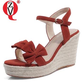 ZVQ shoes woman woman summer new fashion sweet bowtie cow suede woman sandals outside super high wedges platform buckle shoes
ZVQ shoes woman woman summer new fashion sweet bowtie cow suede woman sandals outside super high wedges platform buckle shoes