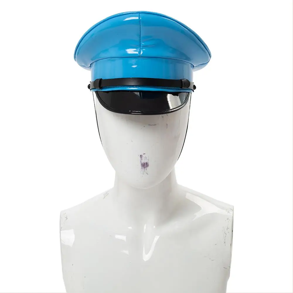 Blue PU Leather Military Hat Cap Performance Stage Show Night Bar Cap Captain Cap For Adult Men Women
Blue PU Leather Military Hat Cap Performance Stage Show Night Bar Cap Captain Cap For Adult Men Women
