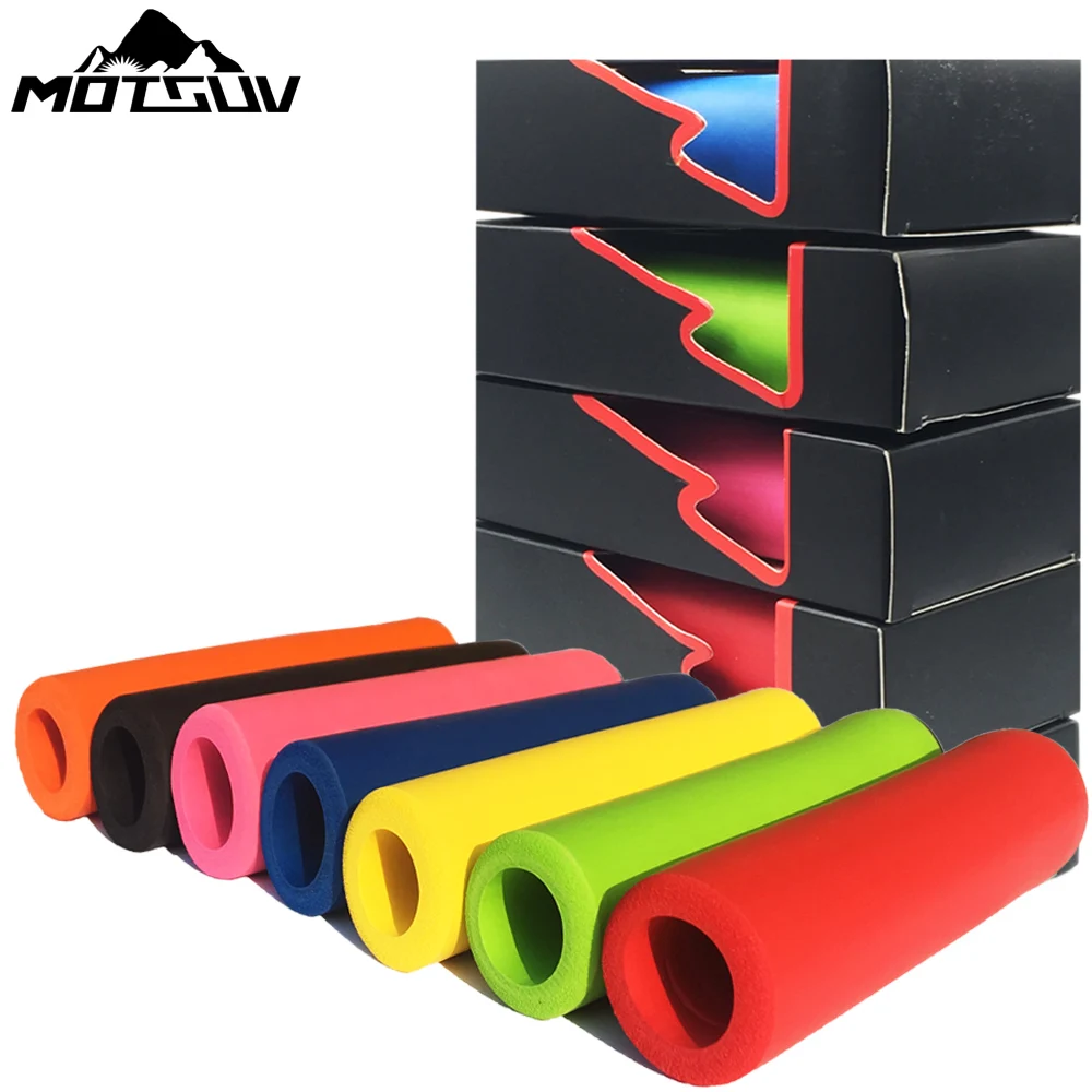 New products Lightweight antiskid super soft MTB Handlebar ultra light silicone Sponge material High Density Cycling Grip Cover
New products Lightweight antiskid super soft MTB Handlebar ultra light silicone Sponge material High Density Cycling Grip Cover