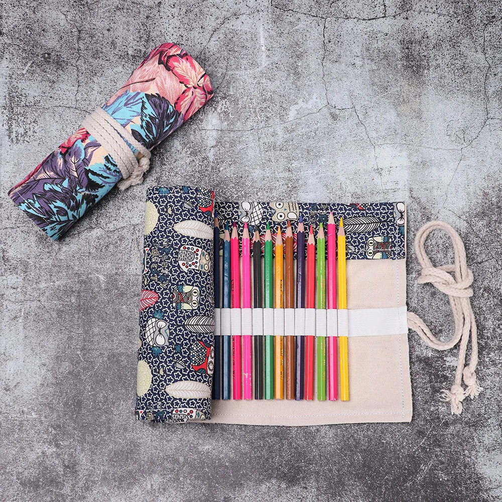 12/24/36/48 Holes Large Capacity Pencil Case Kawaii Canvas Roll Pen Bag Cute Pen Curtain Makeup Cosmetic Bag Sketch Supplies
12/24/36/48 Holes Large Capacity Pencil Case Kawaii Canvas Roll Pen Bag Cute Pen Curtain Makeup Cosmetic Bag Sketch Supplies