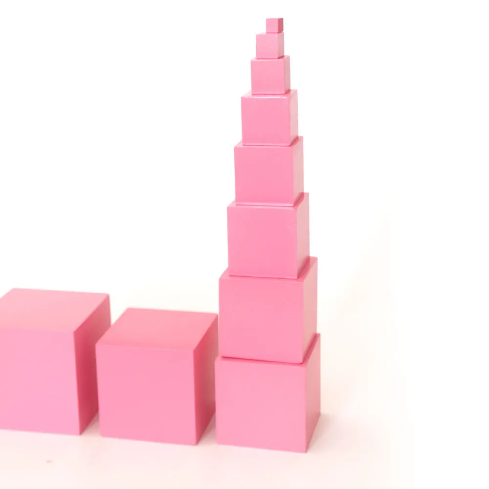 Pink Tower Montessori Educational Wooden Toys For Children Math Preschool Wooden Montessori Toys Learning B1286T
Pink Tower Montessori Educational Wooden Toys For Children Math Preschool Wooden Montessori Toys Learning B1286T