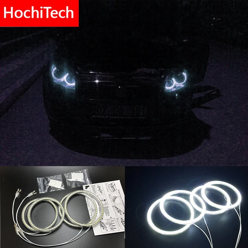 HochiTech для Fiat Linea 2007-2015 ультра яркие SMD белые светодиодные глаза ангела лм 12 В гало