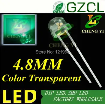 Ultra bright Green 4.8mm/5mm straw hat led diodes 3.0-3.5V(LED Factory)Transparent green color led
Ultra bright Green 4.8mm/5mm straw hat led diodes 3.0-3.5V(LED Factory)Transparent green color led