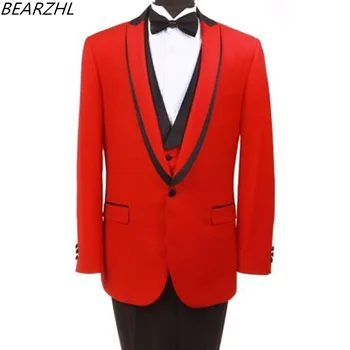 men 3 piece slim fit suit red custom made suits high quality one button 2020 groom tuxedo
men 3 piece slim fit suit red custom made suits high quality one button 2020 groom tuxedo