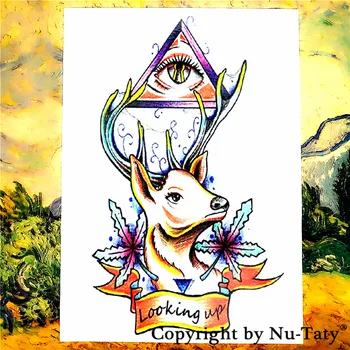 SHNAPIGN Looking up Elk Temporary Tattoo Body Art Flash Tattoo Stickers 21*15cm Waterproof Car Styling Home Decor Wall Sticker
SHNAPIGN Looking up Elk Temporary Tattoo Body Art Flash Tattoo Stickers 21*15cm Waterproof Car Styling Home Decor Wall Sticker