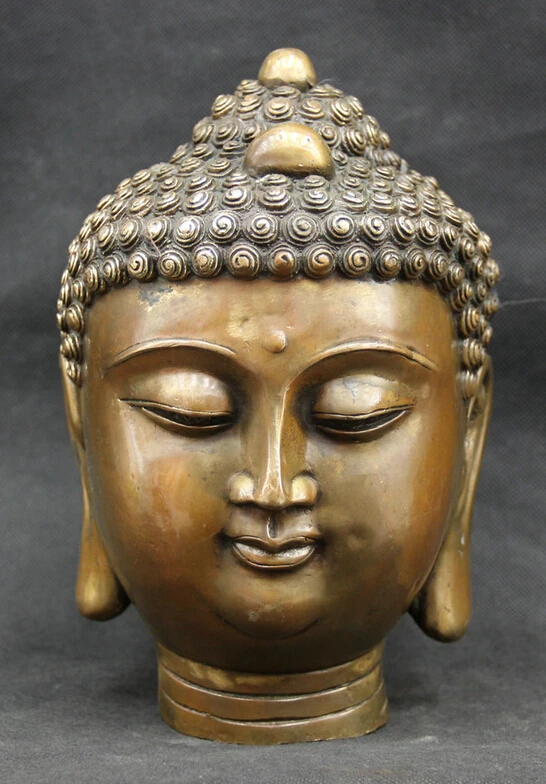 Collectible bronze S1611 9" Tibet Tibetan Buddhism Copper Shakyamuni Amitabha Buddha Head Bust Statue
Collectible bronze S1611 9" Tibet Tibetan Buddhism Copper Shakyamuni Amitabha Buddha Head Bust Statue
