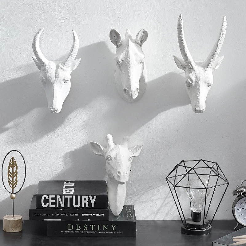 3D Animal Mural Home Decoration Accessories Furnishing Wood Resin Animal Head Hanging Pendant Bar Mural Deer Living Room Wall
3D Animal Mural Home Decoration Accessories Furnishing Wood Resin Animal Head Hanging Pendant Bar Mural Deer Living Room Wall