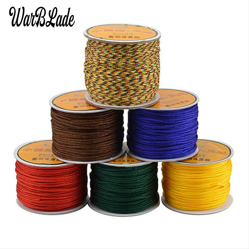 

45m 1.5mm Nylon Cord Cotton Cord Thread Chinese Knot Plastic String DIY Rope Bead Shamballa Bracelet Necklace Jewelry Making