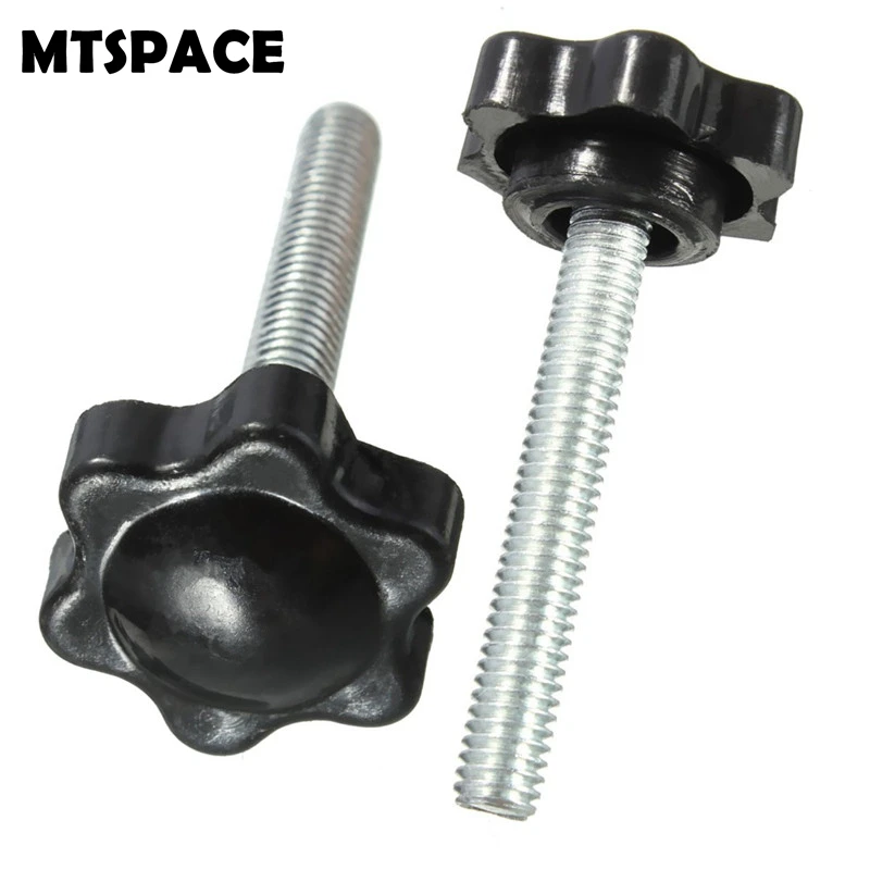 MTSPACE 5 шт./компл. M6 наружная резьба голова в форме звезды зажимные гайки ручка для