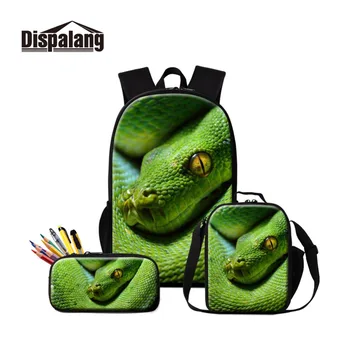Dispalang Vintage Backpack Dabbing Snake Patterns Insulated Lunch Cooler Bags and Schoolbag with Pencil Box Customized Service
Dispalang Vintage Backpack Dabbing Snake Patterns Insulated Lunch Cooler Bags and Schoolbag with Pencil Box Customized Service