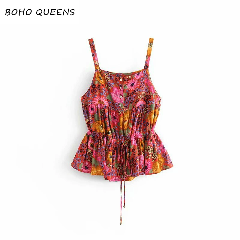 Vintage chic fashion floral print women sleeveless crop tops beach bohemian vest short bow boho camis ruffles female
Vintage chic fashion floral print women sleeveless crop tops beach bohemian vest short bow boho camis ruffles female