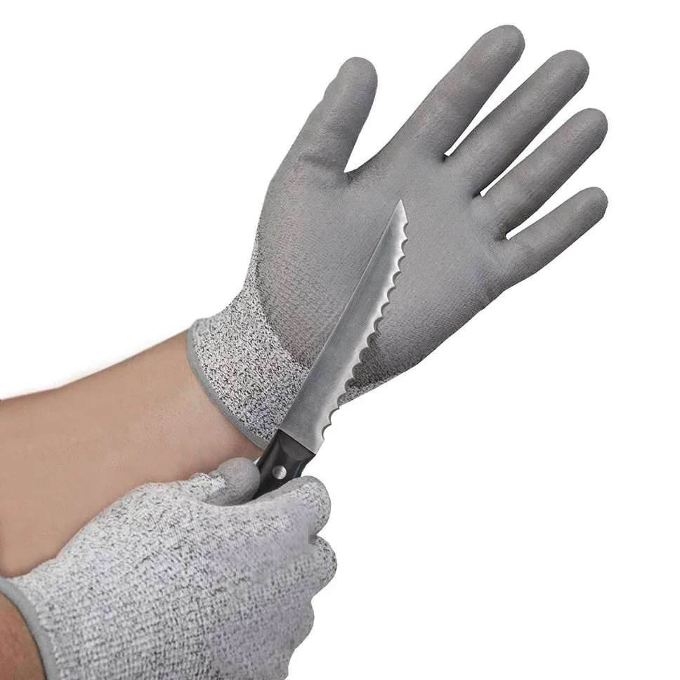 

Hot Sale CE Certificated EN388 EN420 PU Work Safety Gloves HPPE Mechanic Working Glove Cut Resistant Level 5 Anti-Cut Work Glove