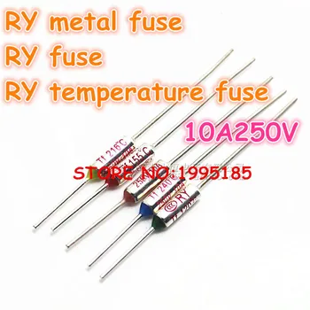 RY 100pcs/lot New Micro thermal fuse 10A250V 200 Degrees 200 C Mini temp fuse metal shell Thermal Cutoff
RY 100pcs/lot New Micro thermal fuse 10A250V 200 Degrees 200 C Mini temp fuse metal shell Thermal Cutoff