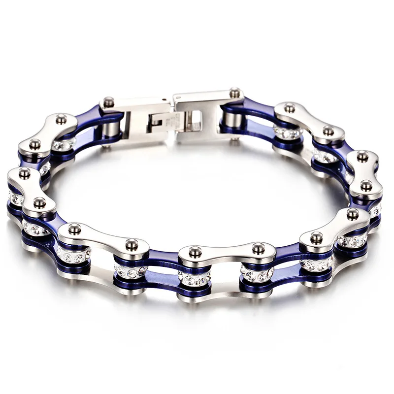 Factory direct tide men titanium steel chain punk bracelet bicycle chain stainless steel jewelry
Factory direct tide men titanium steel chain punk bracelet bicycle chain stainless steel jewelry
