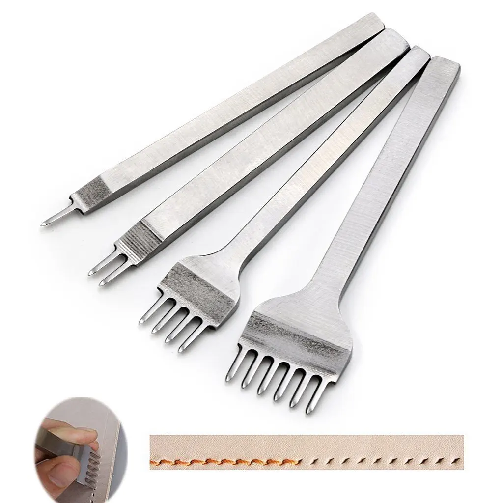 New Leather Craft Tool 3mm/4mm/5mm/6mm Hole Punches 1+2+4+6 Prong Lacing Stitching Punch
New Leather Craft Tool 3mm/4mm/5mm/6mm Hole Punches 1+2+4+6 Prong Lacing Stitching Punch