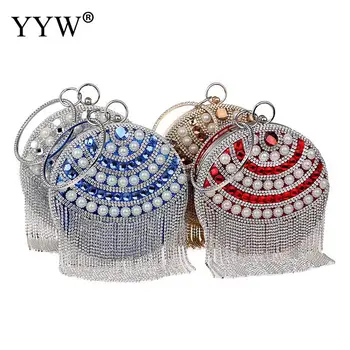 Woman Round Wedding Bag Rhinestones Tassel Clutch Diamonds Beaded Crossbody Evening Bags Chain Shoulder Messenger Purse Bags
Woman Round Wedding Bag Rhinestones Tassel Clutch Diamonds Beaded Crossbody Evening Bags Chain Shoulder Messenger Purse Bags