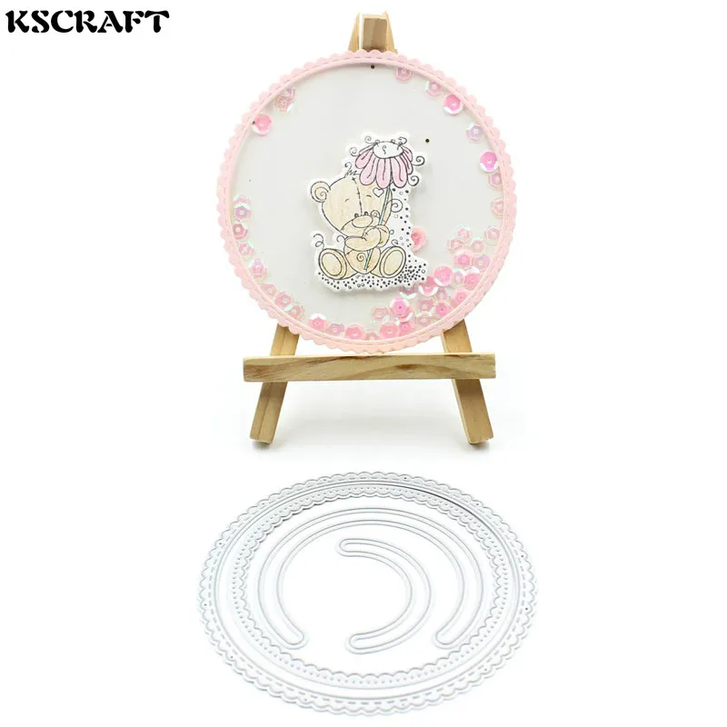 KSCRAFT Stitched Scalloped Circle Metal Cutting Dies Stencils for DIY Scrapbooking/photo album Decorative DIY Paper Cards
KSCRAFT Stitched Scalloped Circle Metal Cutting Dies Stencils for DIY Scrapbooking/photo album Decorative DIY Paper Cards