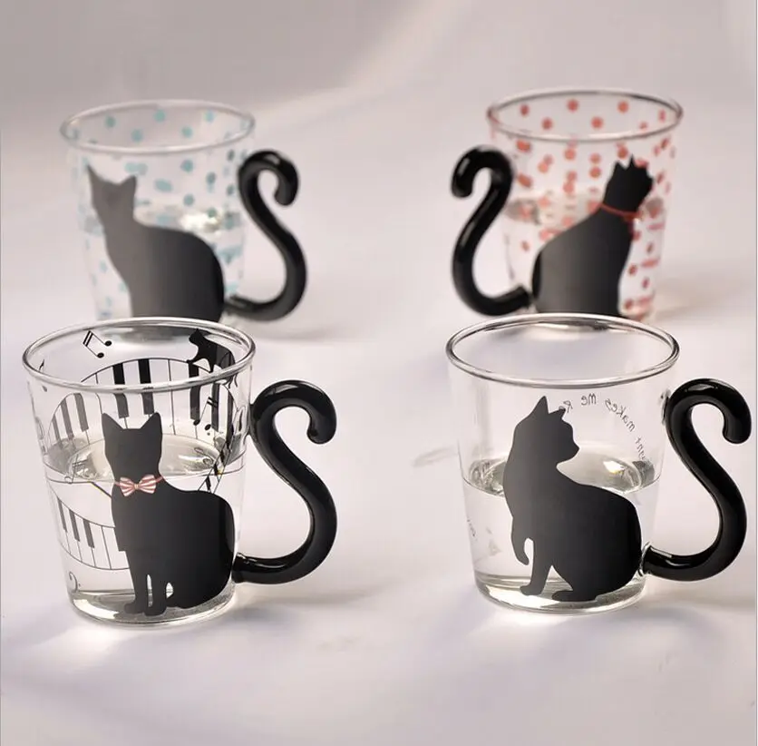 Cute Tail Black Cat Kitty Water Glass Cup Mug Milk Tea Coffee Fruit Juice Mug Drinkware/ Office Gifts for Girls Colleagues Woman
Cute Tail Black Cat Kitty Water Glass Cup Mug Milk Tea Coffee Fruit Juice Mug Drinkware/ Office Gifts for Girls Colleagues Woman