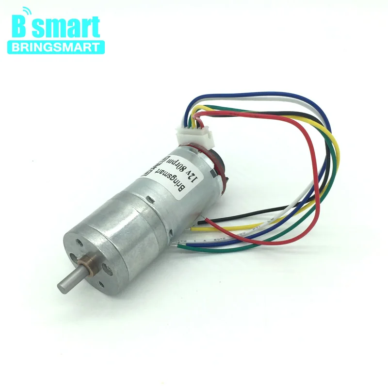 Bringsmart JGA25-371 Encoder Gear Motor 12v DC With Encoding Disk For High Torque Mini Electric Motor Micro DC Motors For Toys
Bringsmart JGA25-371 Encoder Gear Motor 12v DC With Encoding Disk For High Torque Mini Electric Motor Micro DC Motors For Toys