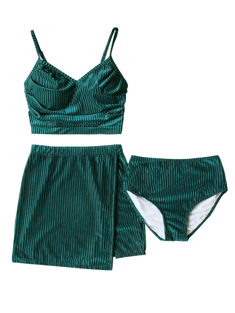 2019 High Waist Solid Summer Swim Three Piece Bikini Set Swimsuit with Skirt Bathing Suit Swimming Beach Wear Summer Swimwear
2019 High Waist Solid Summer Swim Three Piece Bikini Set Swimsuit with Skirt Bathing Suit Swimming Beach Wear Summer Swimwear