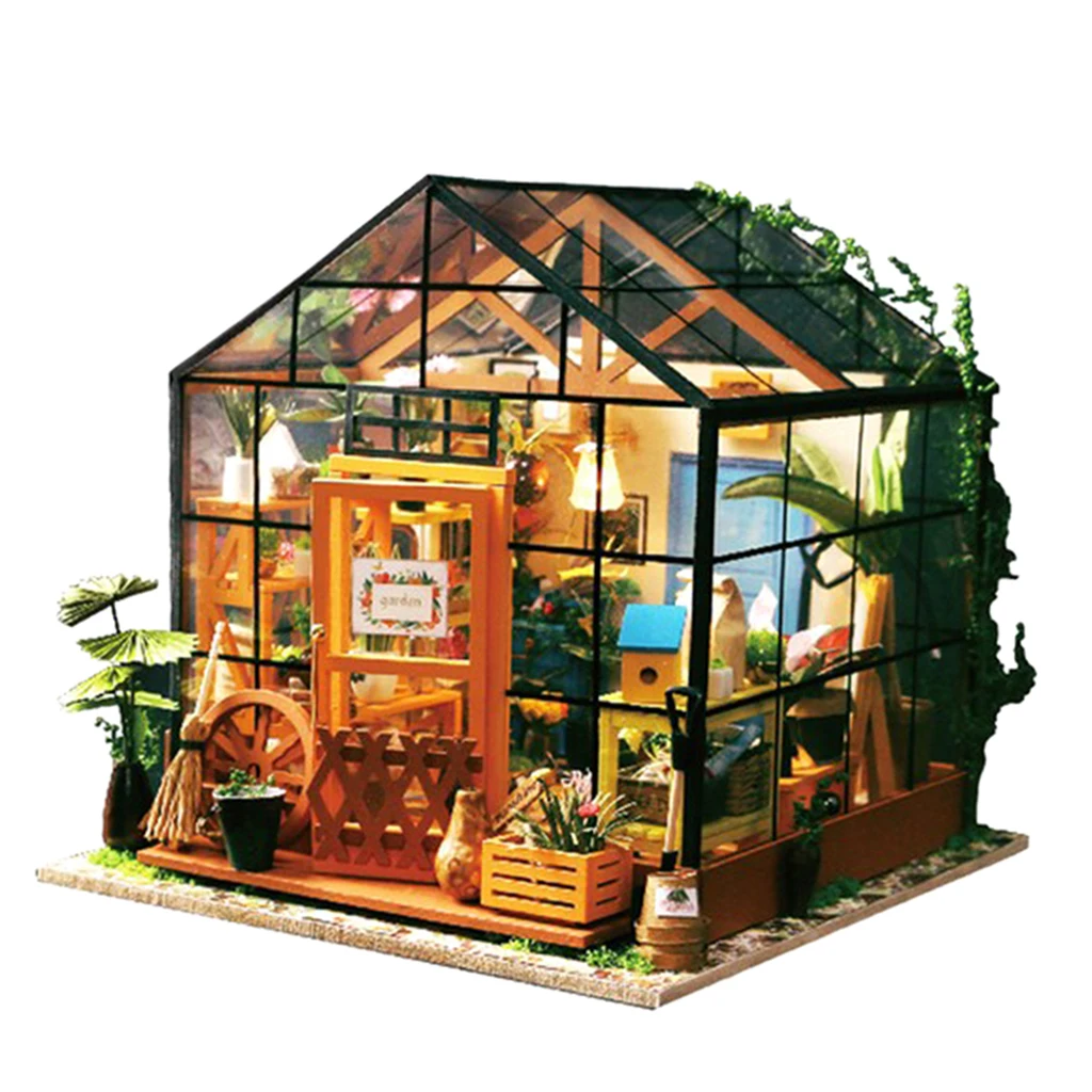1/24 Dollhouse 3D Wooden Room Kit Miniature Greenhouse Flower Room Model to Build - Birthday Gifts for Kids
1/24 Dollhouse 3D Wooden Room Kit Miniature Greenhouse Flower Room Model to Build - Birthday Gifts for Kids