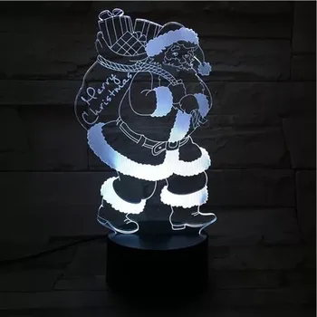 Merry Christmas Santa Claus 3D led USB night Light Christmas gift 3D Visual table Lamp
Merry Christmas Santa Claus 3D led USB night Light Christmas gift 3D Visual table Lamp