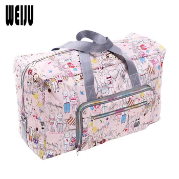 WEIJU Folding Travel Bag Large Capacity Waterproof Printing