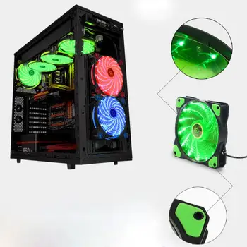 BT3C 15 LED Light Quite 120mm DC 12V 4Pin PC Computer Case Cooling Cool Fan Mod Cooling Case Fan 
BT3C 15 LED Light Quite 120mm DC 12V 4Pin PC Computer Case Cooling Cool Fan Mod Cooling Case Fan