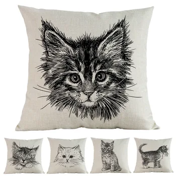Blank Background Hand Drawing Black Kittens Cute Lovely Cats Head Linen Pillow Case Home Kid Room Sofa Decoration Cushion Cover
Blank Background Hand Drawing Black Kittens Cute Lovely Cats Head Linen Pillow Case Home Kid Room Sofa Decoration Cushion Cover