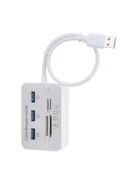All-in-One USB 3.0 5Gbps Speed USB 3 Port Hub Smart Multi Memory Card Reader for SD / TF / CF / MS / M2 / XD For Computer Laptop
All-in-One USB 3.0 5Gbps Speed USB 3 Port Hub Smart Multi Memory Card Reader for SD / TF / CF / MS / M2 / XD For Computer Laptop