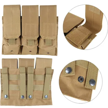 Outdoor Airsoft Molle Tactical Triple AR15 M4 5.56mm Mag Magazine Pouch Pistol Handgun Shooting Vest Tool Dump Drop Bag
Outdoor Airsoft Molle Tactical Triple AR15 M4 5.56mm Mag Magazine Pouch Pistol Handgun Shooting Vest Tool Dump Drop Bag