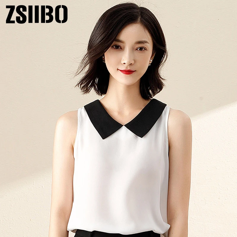 Women Blouse Sleeveless Bow Chiffon Shirt 2019 Summer Elegant Turn-Down Collar White top Work Vintage Ladies Plus Size Clothes
Women Blouse Sleeveless Bow Chiffon Shirt 2019 Summer Elegant Turn-Down Collar White top Work Vintage Ladies Plus Size Clothes