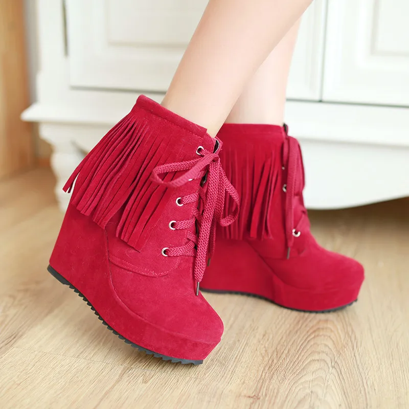 YMECHIC 2018 Autumn Fringe Lace Up Gothic Platform Punk Shoes Cross Tied Yellow Wedge High Heels Plus Size Ankle Combat Boots
YMECHIC 2018 Autumn Fringe Lace Up Gothic Platform Punk Shoes Cross Tied Yellow Wedge High Heels Plus Size Ankle Combat Boots