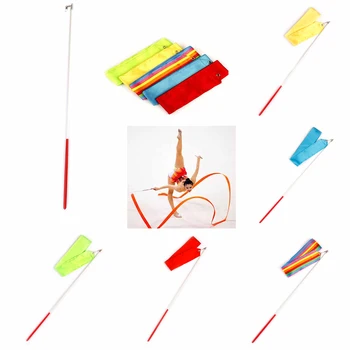 6m Ballet Ribbon Colorful Gym Art Rhythmic Gymnastics Dance Ribbon Stick Streamer Twirling Rod Stick For Gym Training
6m Ballet Ribbon Colorful Gym Art Rhythmic Gymnastics Dance Ribbon Stick Streamer Twirling Rod Stick For Gym Training