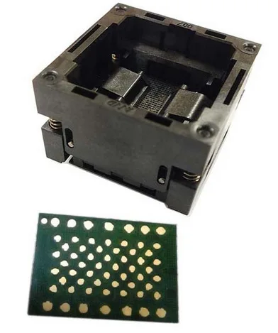 LGA60 socket_13X18mm read and test,long operating life,easy to operate,up to 25,000 times,nand flash test and read
LGA60 socket_13X18mm read and test,long operating life,easy to operate,up to 25,000 times,nand flash test and read
