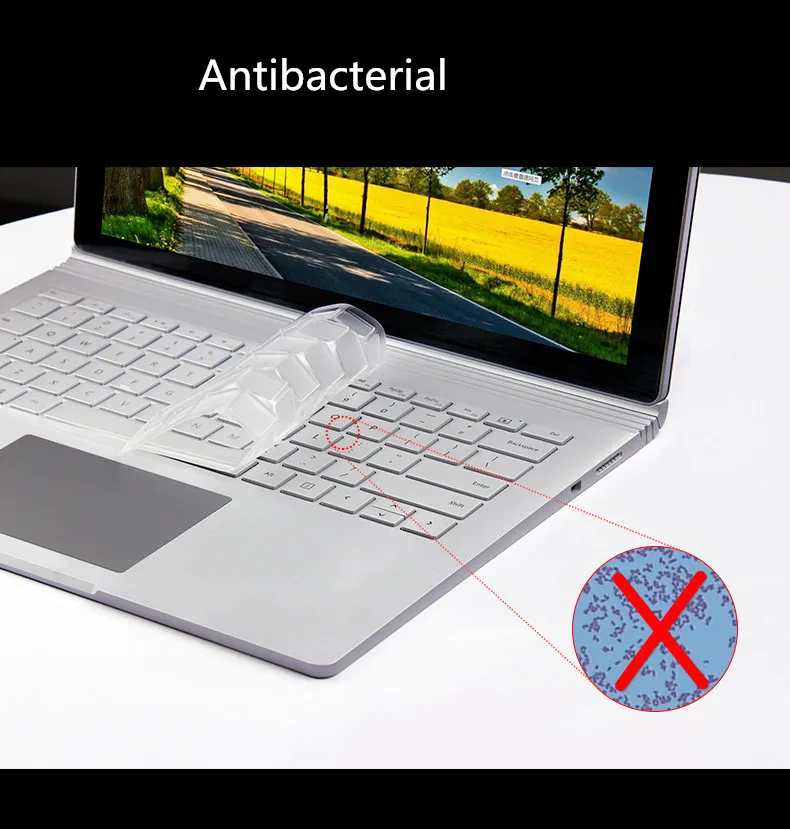 2 Pieces Washable Laptop Keyboard Cover For Microsoft Surface Book 13.5" Silicone Waterproof Dustproof Cover
2 Pieces Washable Laptop Keyboard Cover For Microsoft Surface Book 13.5" Silicone Waterproof Dustproof Cover