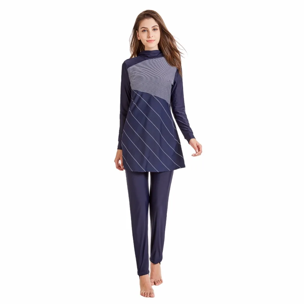 swimwear women 2018 new striped full-cover large size Muslim swimsuit, women wear islamic women long swimwear With Hijab SPF
swimwear women 2018 new striped full-cover large size Muslim swimsuit, women wear islamic women long swimwear With Hijab SPF