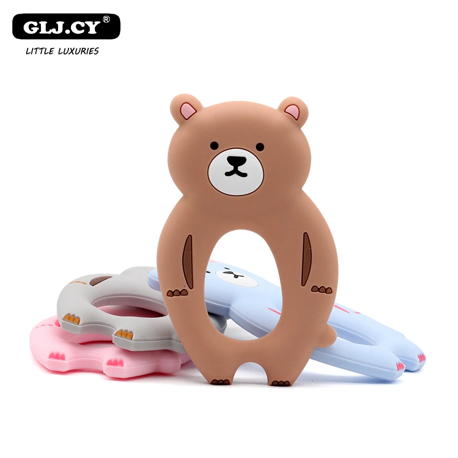 Baby Toys Silicone Beads DIY Baby Rattles Bracelets Teething Silicone Pendant bear For children's Toys Teether 5pc
Baby Toys Silicone Beads DIY Baby Rattles Bracelets Teething Silicone Pendant bear For children's Toys Teether 5pc